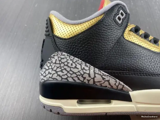 MaikeSneakers WMNS Gold Black 3 CK9246-067 Air Jordan 0530